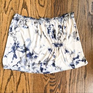 Free People Ballet Pink/Blue Tie-Dye Mini Skirt